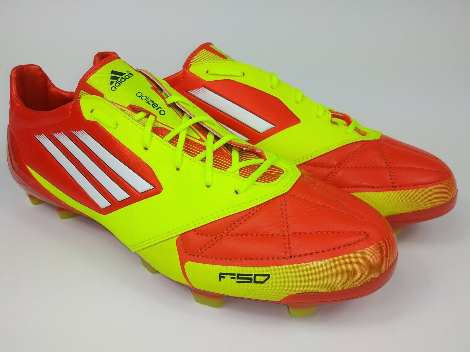 Adidas F50 adizero TRX FG Leather Orange Yellow