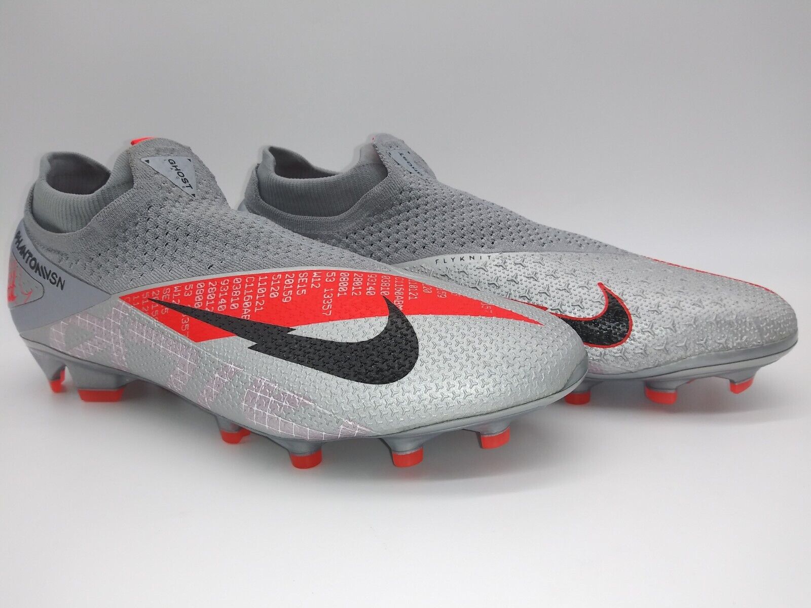 Nike phantom Vision 2 Elite DF FG Grey Red – Villegas Footwear