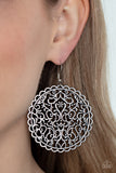 The Whole Nine VINEYARDS - Silver Earrings - Paparazzi Accessories