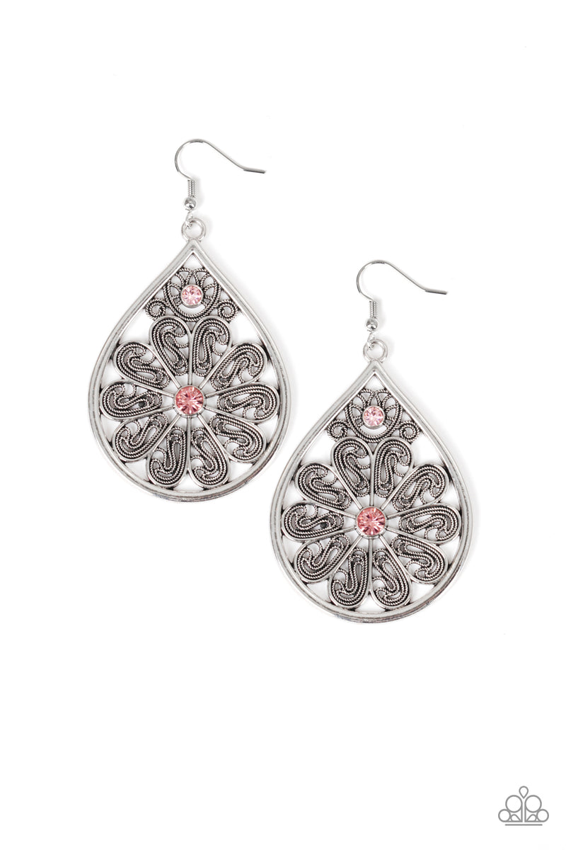 Whimsy Dreams - Pink Earrings - Paparazzi Accessories – Bedazzle Me ...