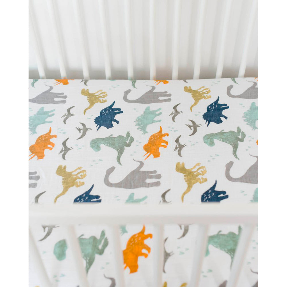 dinosaur cot sheet