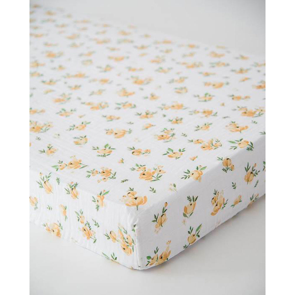 yellow cot sheets