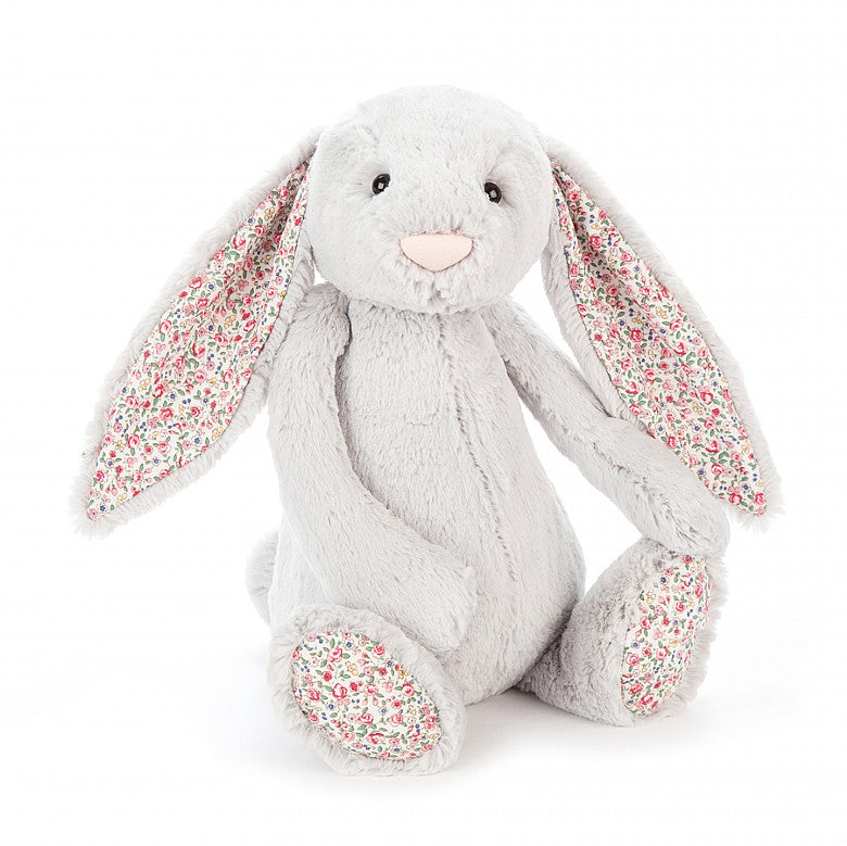 jellycat blossom bunny medium silver