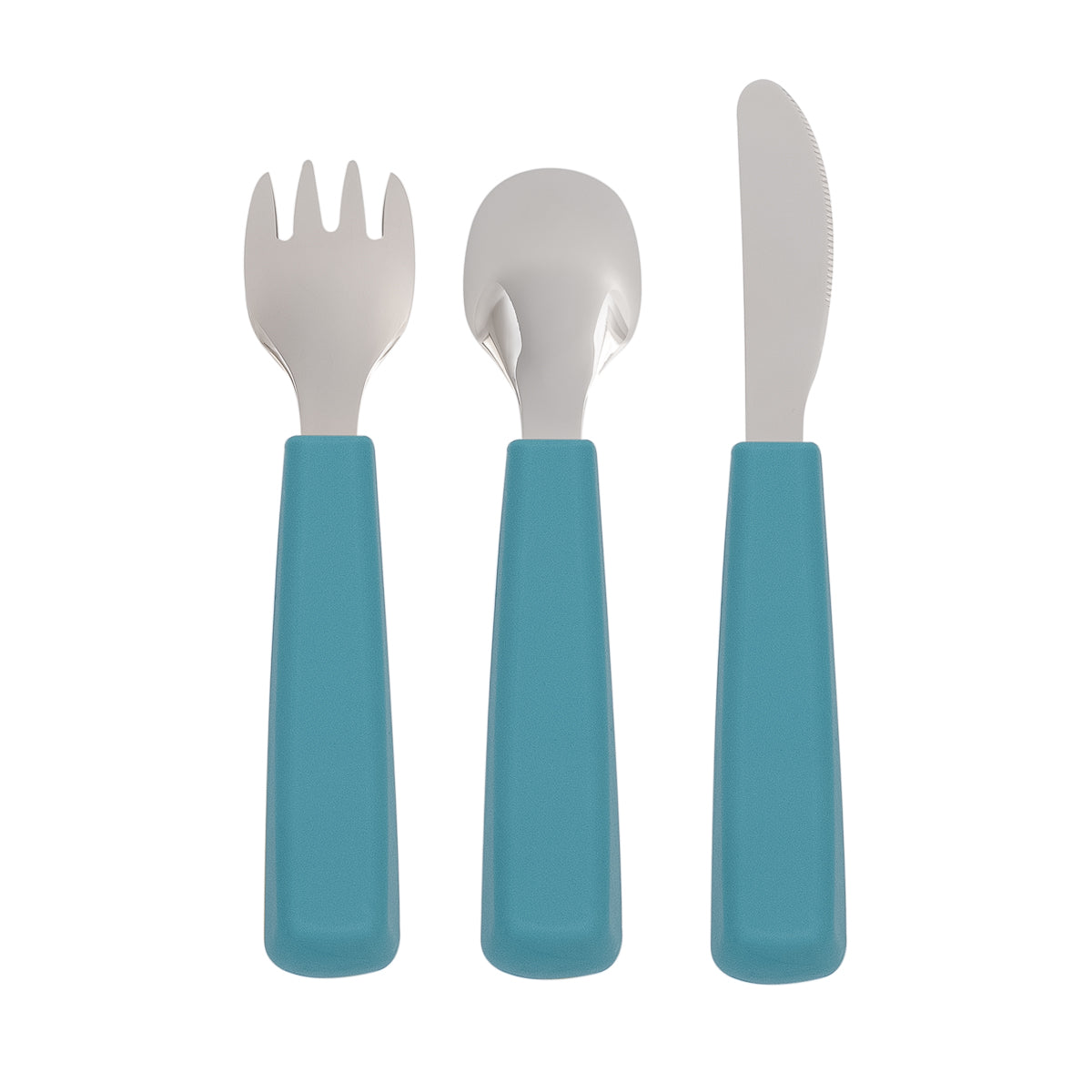 Feedie Fork & Spoon Set - Powder Pink