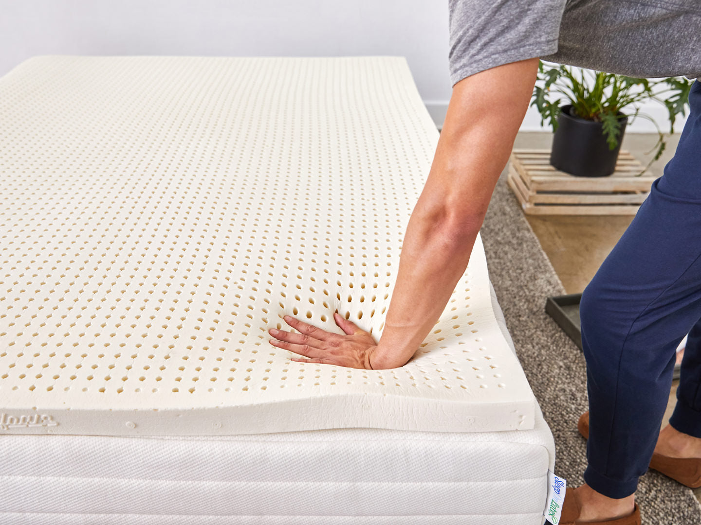 cover for pure green latex mattress topper cover