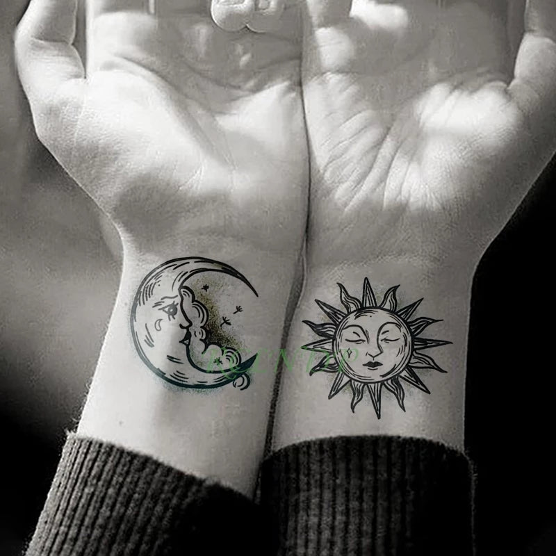 Phases Moon Tattoo  Reallooking Temporary Tattoos  SimplyInkedin