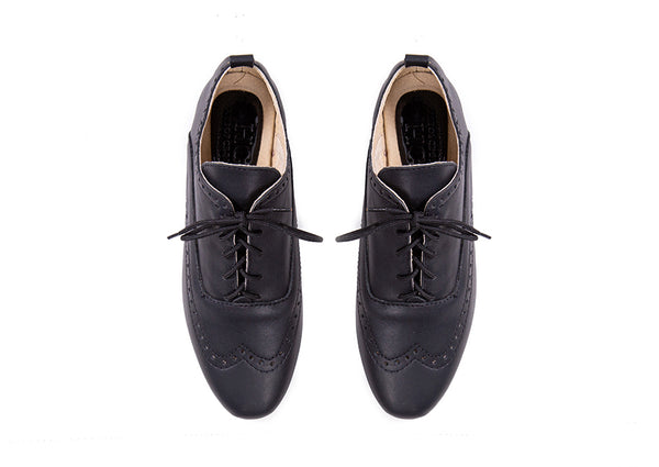 Classic brogue - black leather