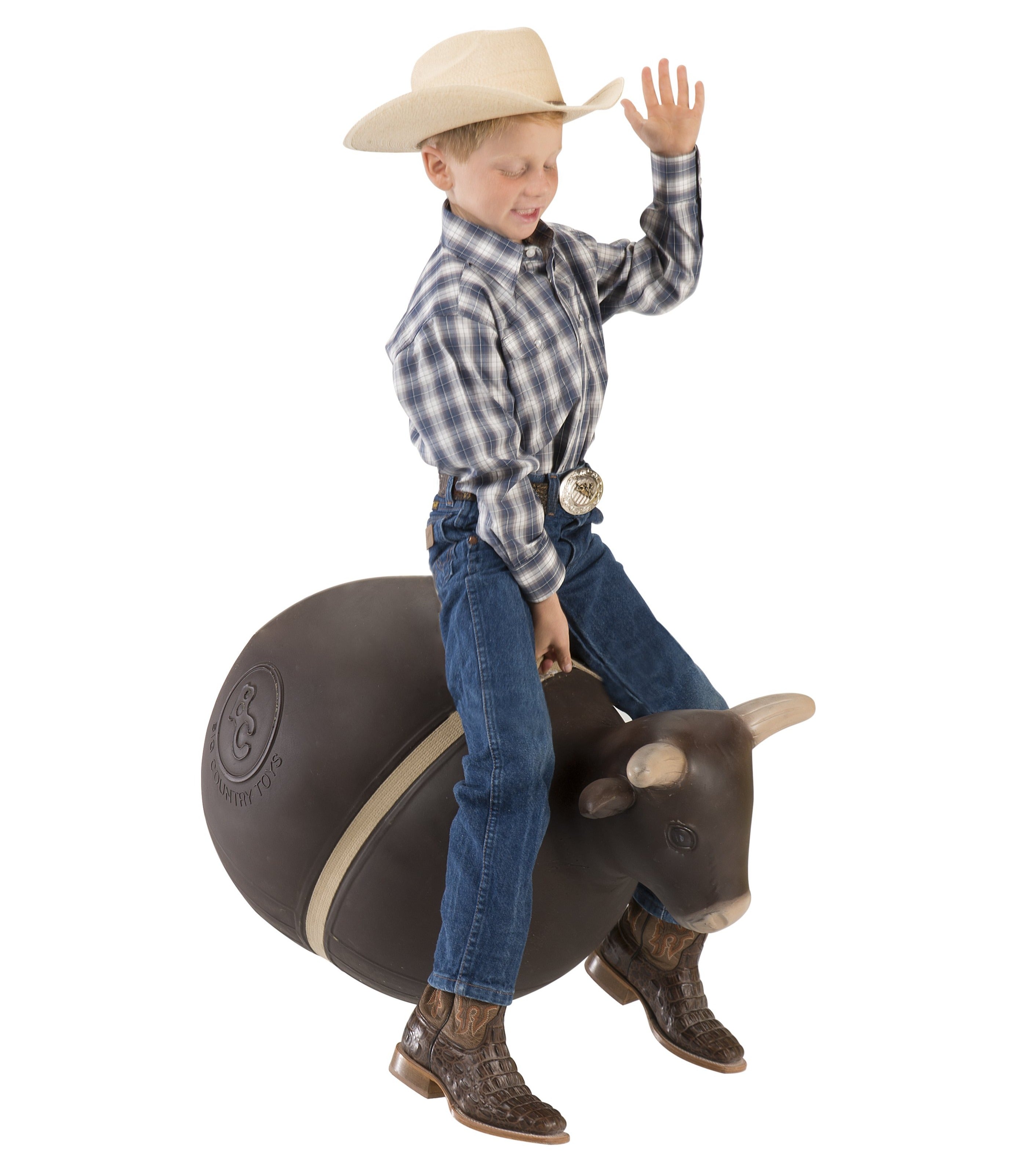 toy riding bull