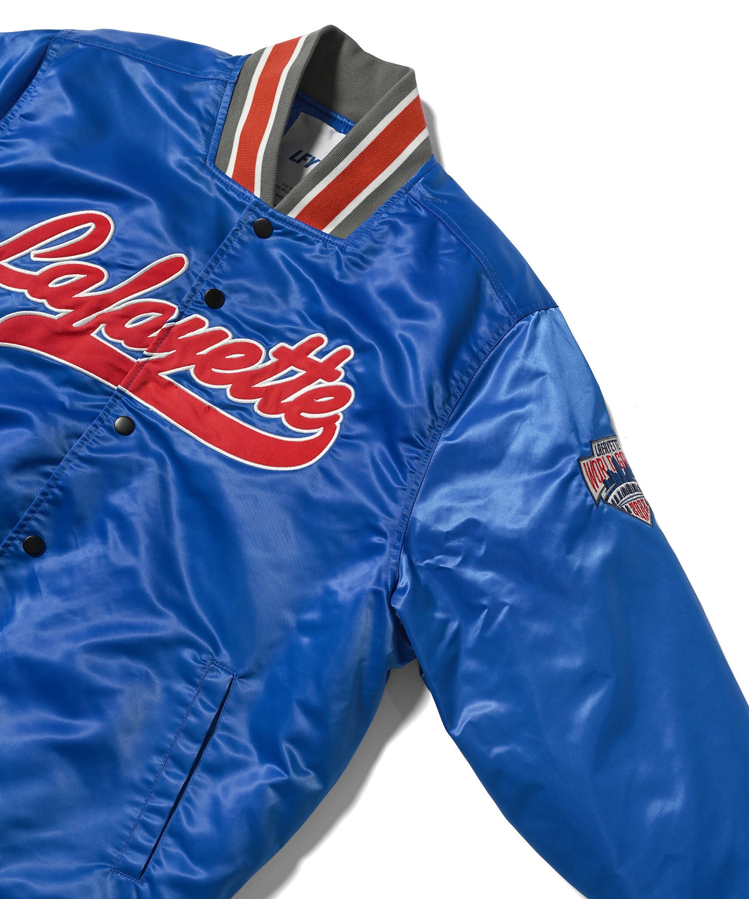 LFYT World Champs Satin Varsity Jacket – PRIVILEGE New York