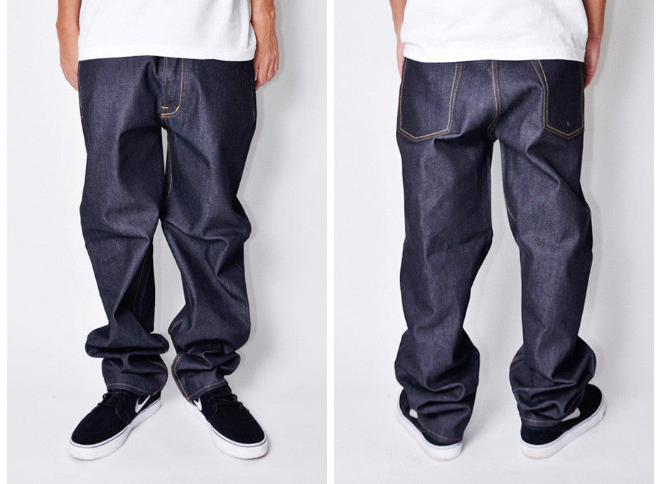 raw denim pants