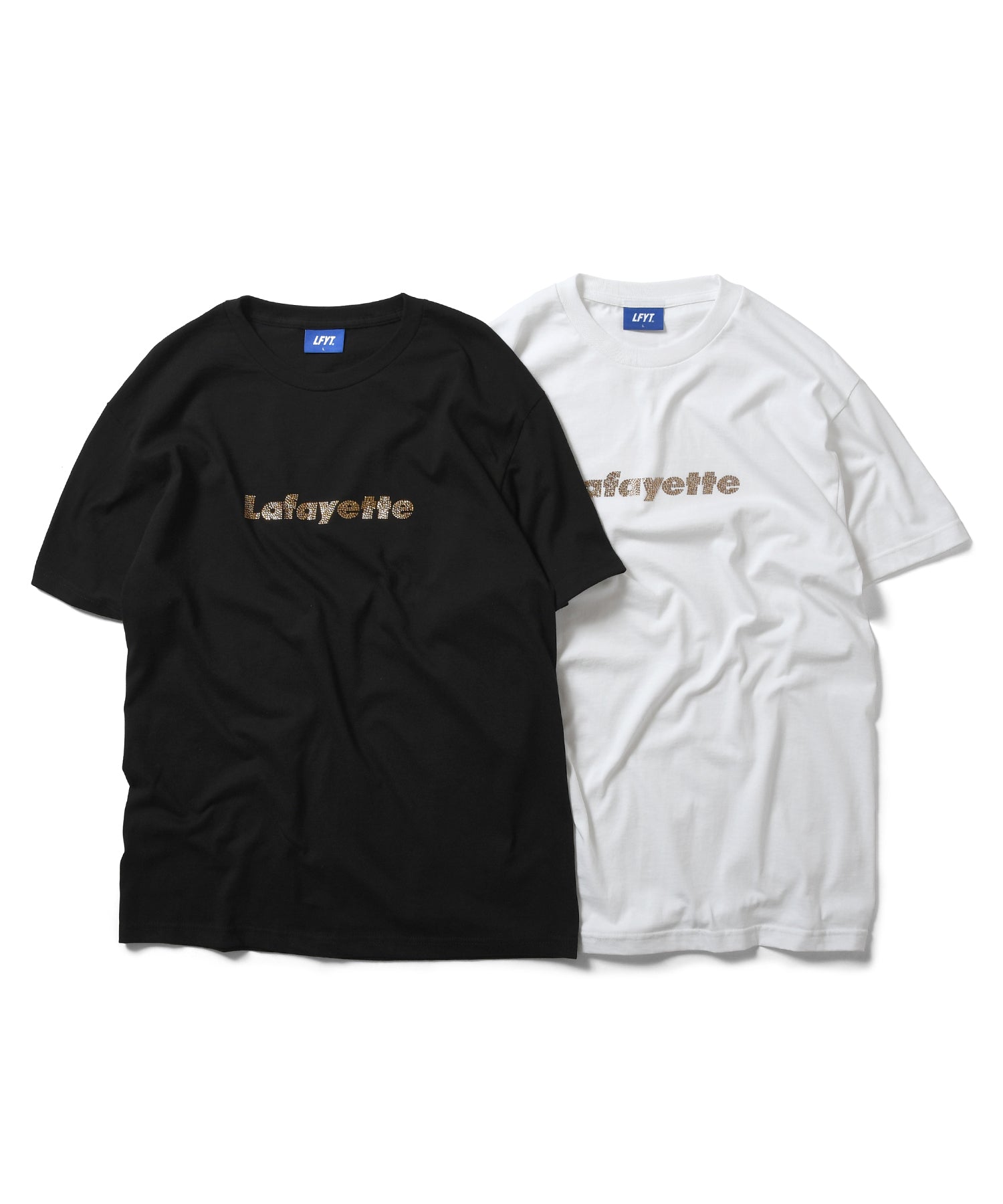 Lafayette Rhinestone Logo Tee Black