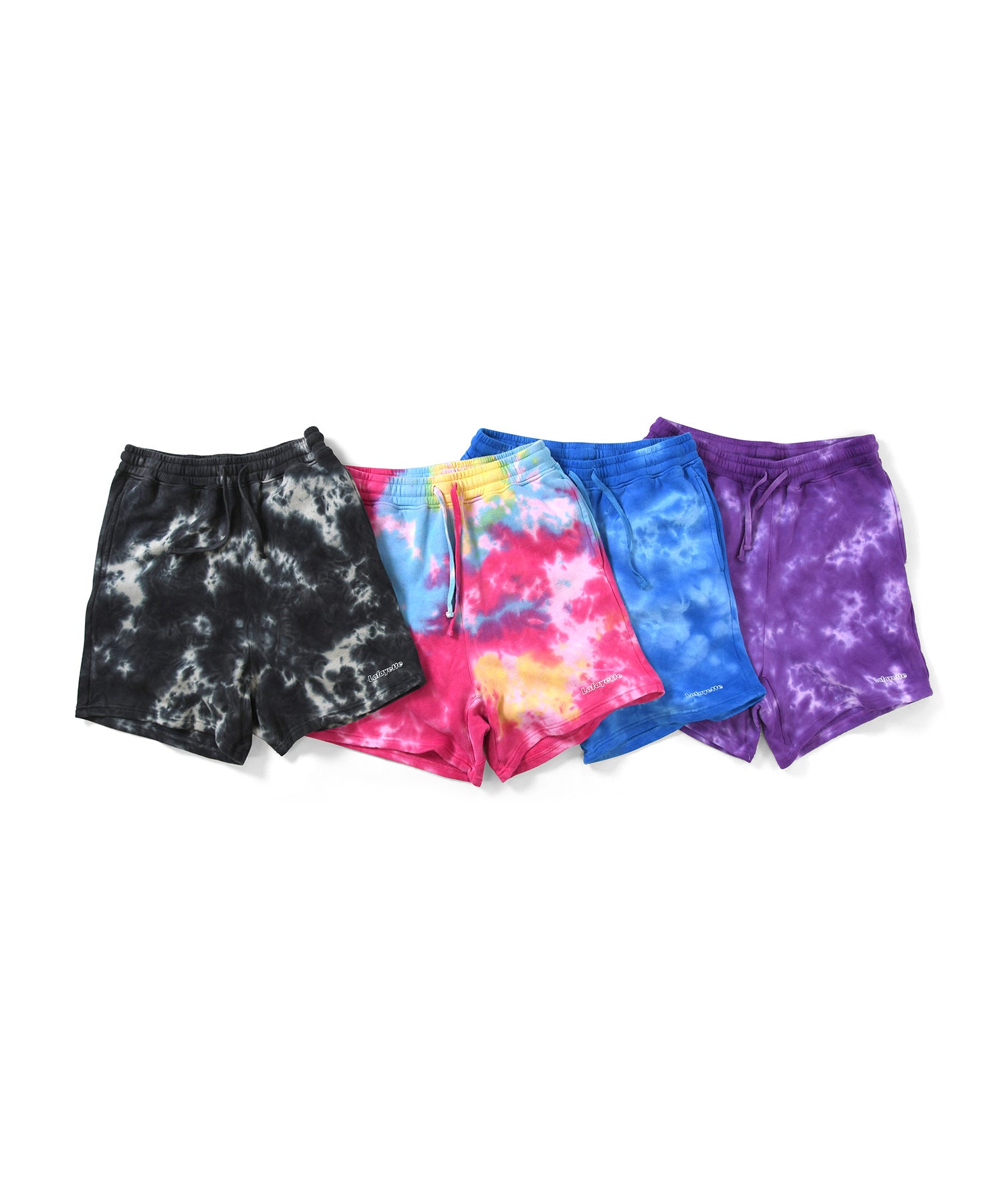 tie dye sweat shorts