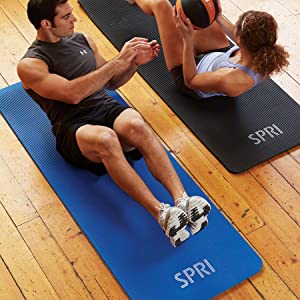Bier Fondsen Toneelschrijver SPRI Pro Exercise Mat - Fitness, Yoga, Pilates, Stretching & Floor Ex. -  FitFloors.com