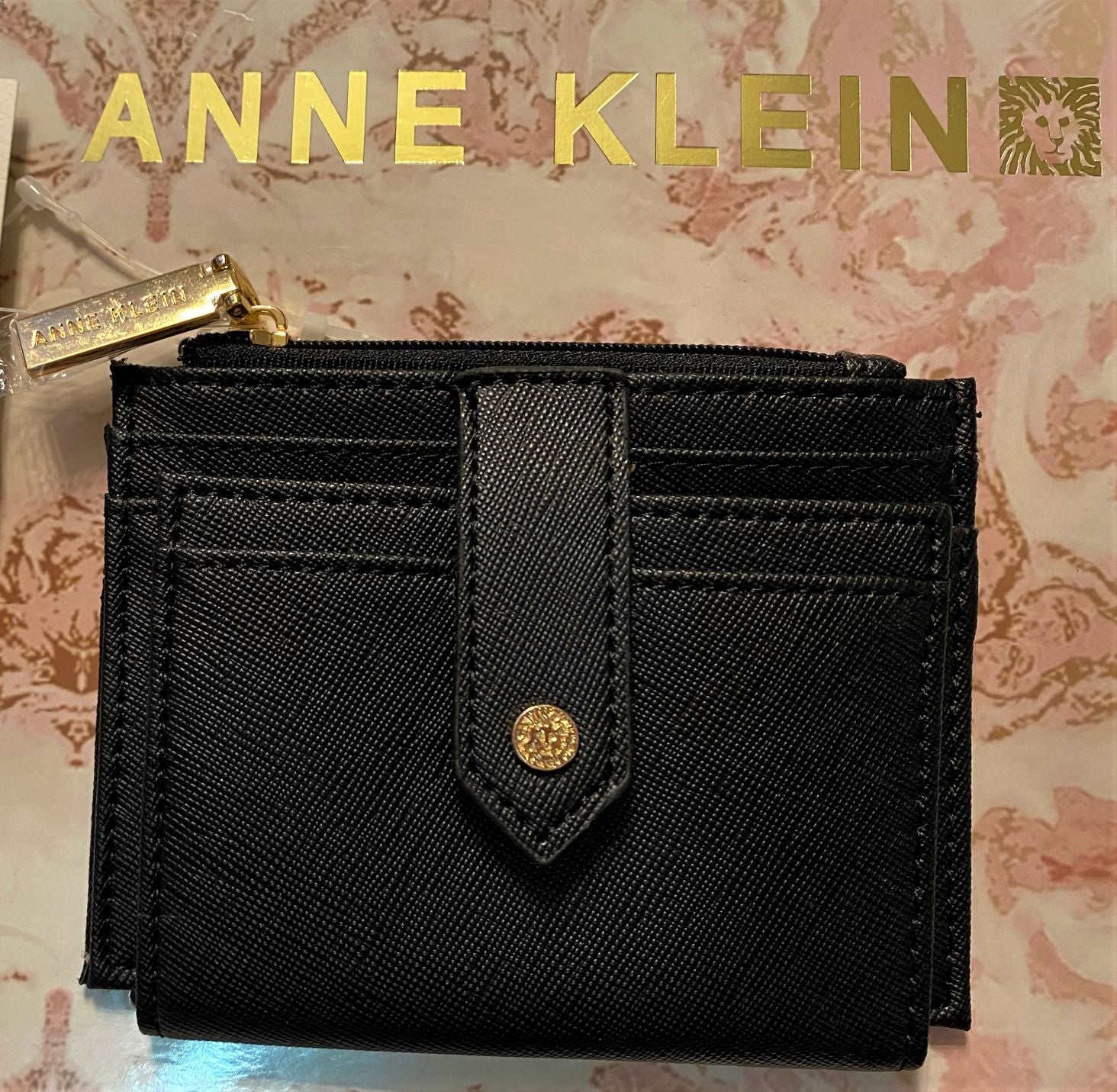 anne klein gold wallet