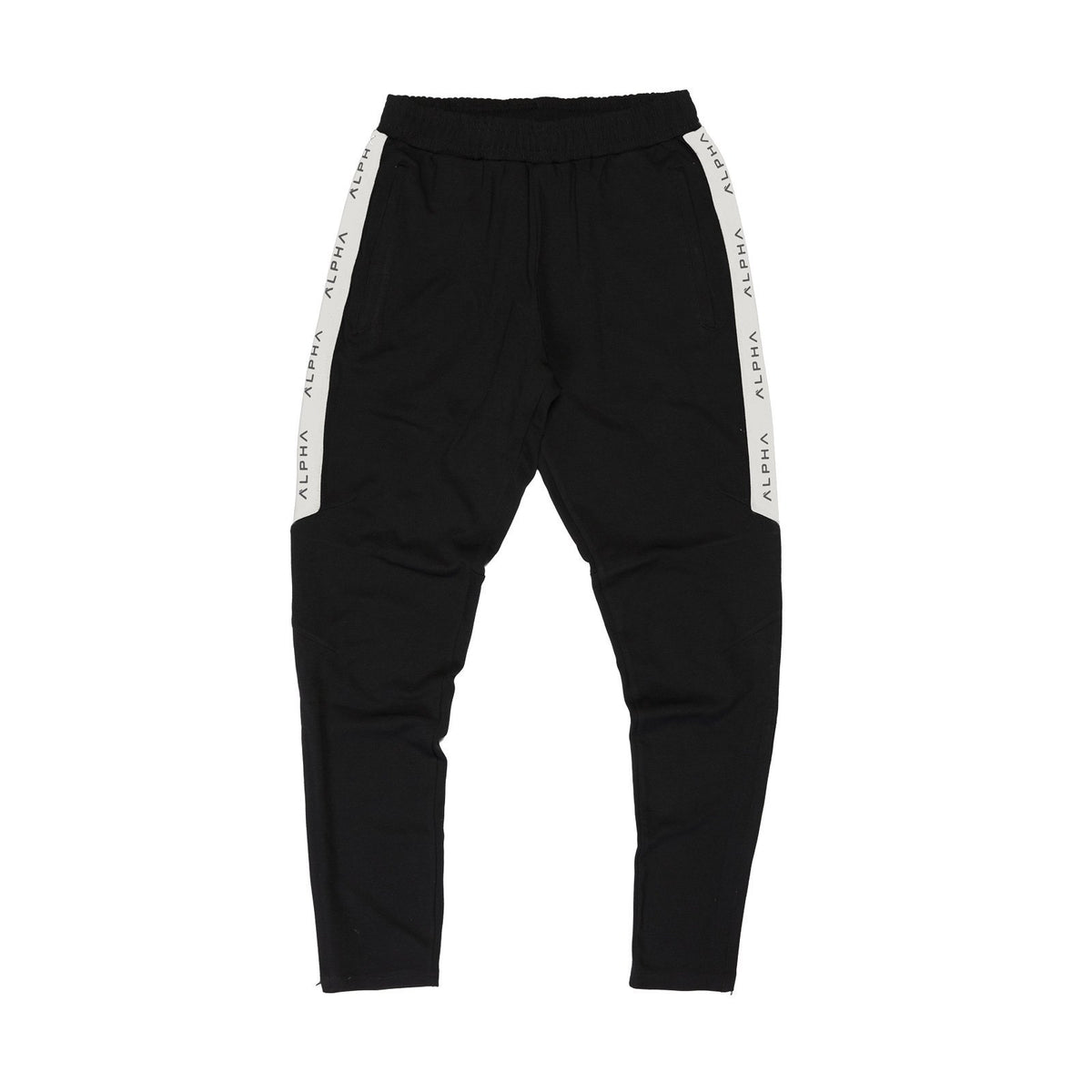 Striped Track Pant - Black/Off White - Alpha | Fitness Apparel, Gym ...