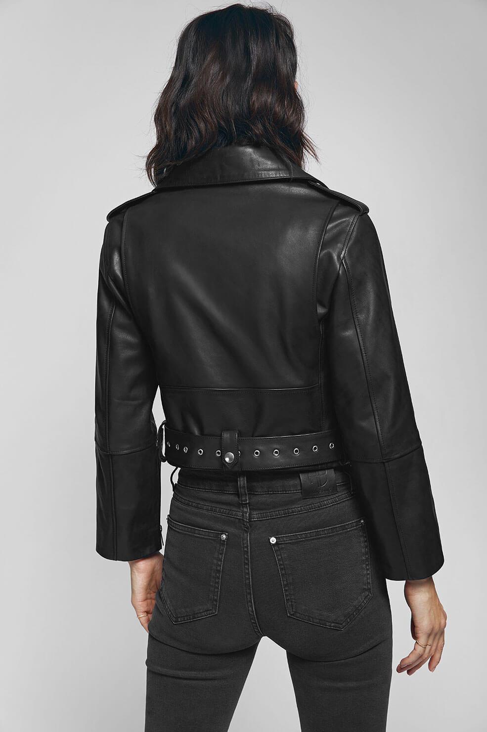 Anine Bing Womens Jacket BLACK / XS Anine Bing | Remy Leather Jacket - Black