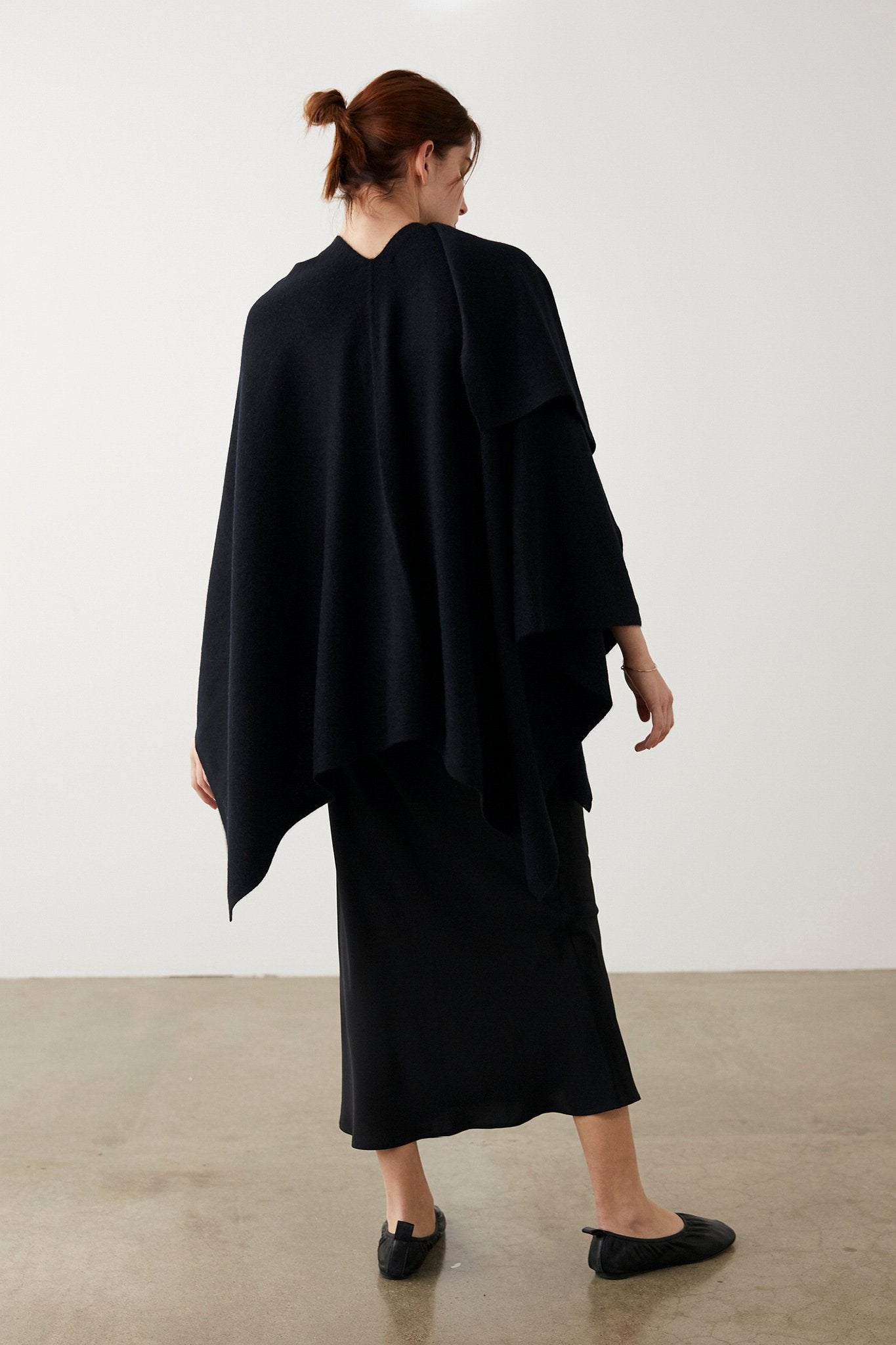 The Market Limited Womens Tops BLACK / OS Marle | New Matilda Poncho - Black