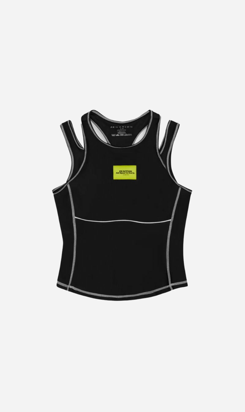 P.E NATION  Capacity Tank - Dark Shadow – Sisters & Co