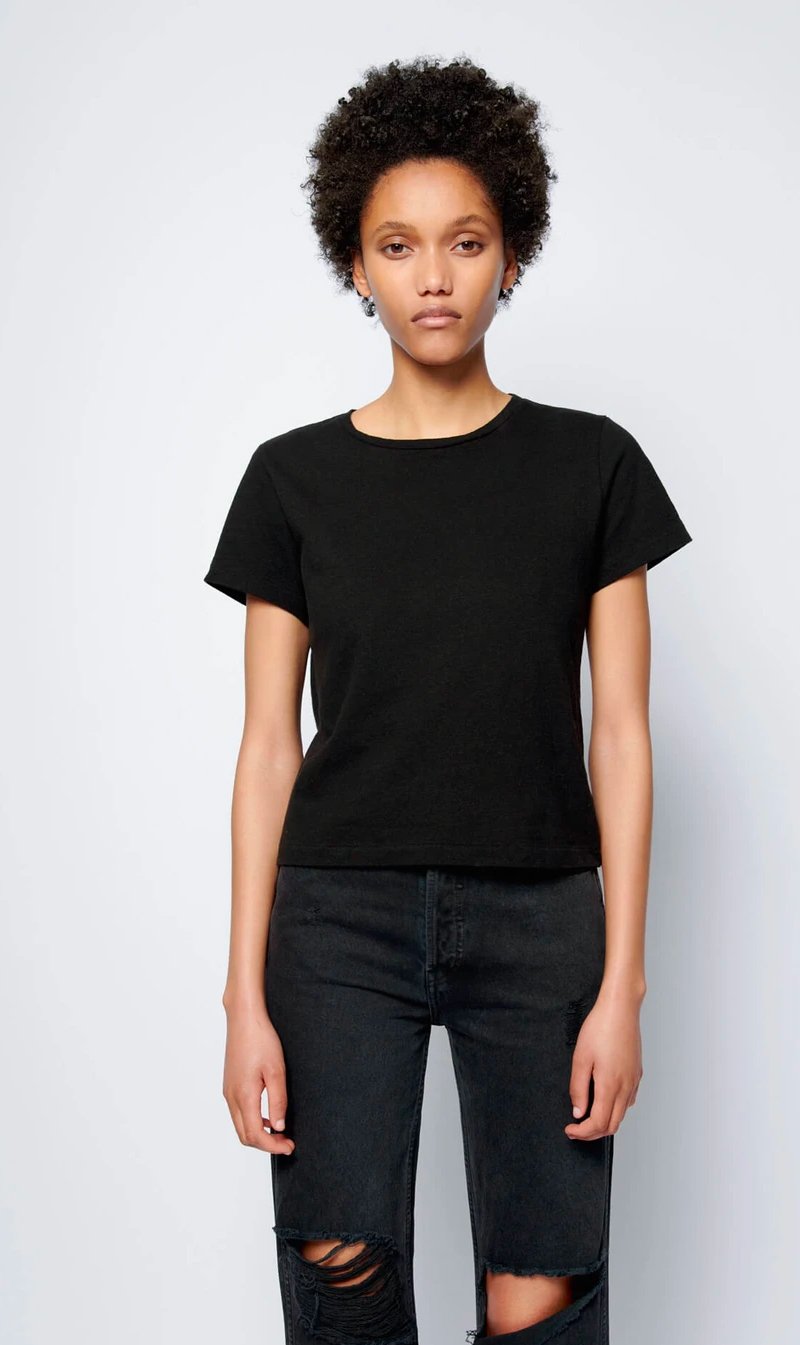 Re Done Womens T Shirt RE/DONE | Classic Tee - Black