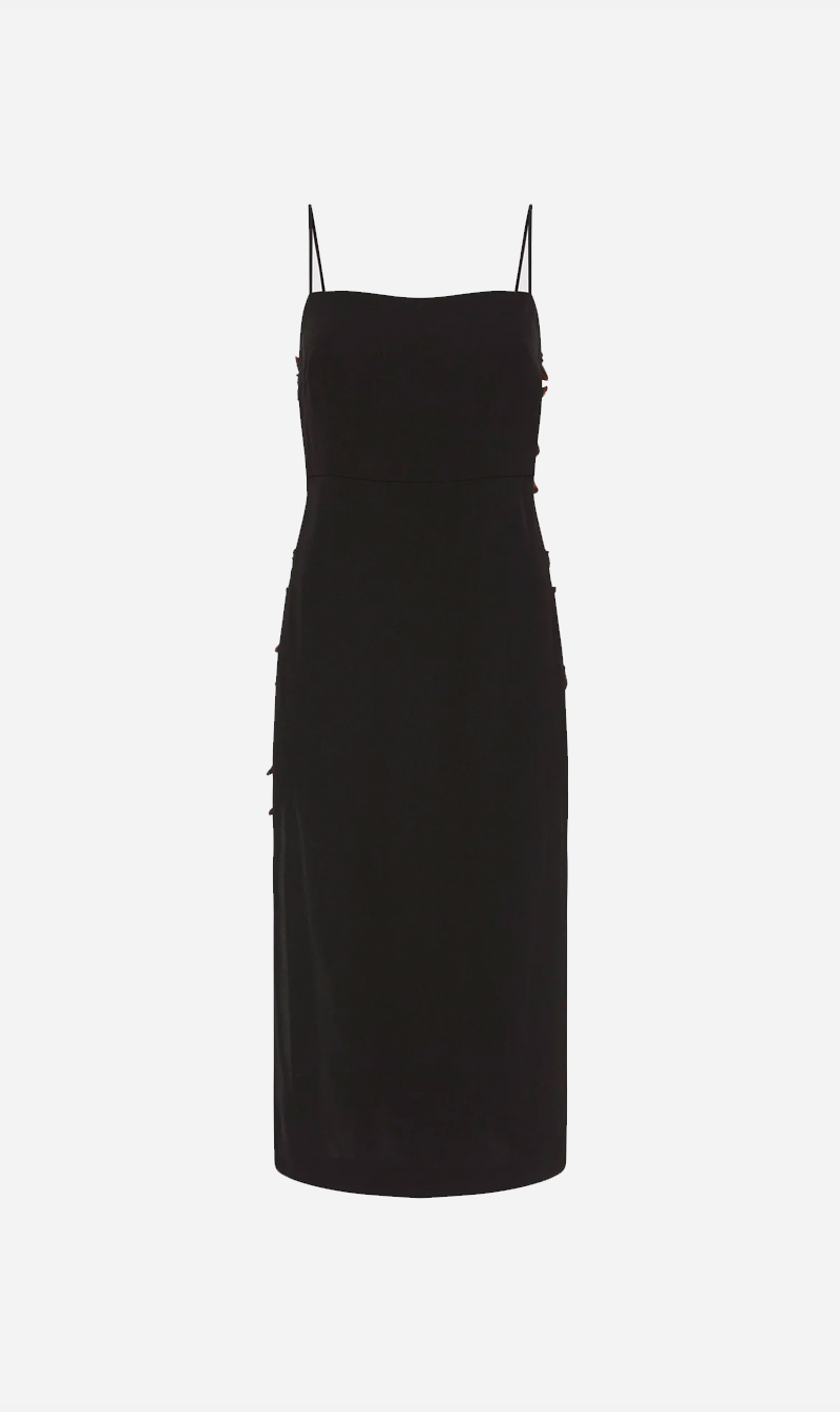 St. Agni  Adjustable Strap Dress - Black – Sisters & Co