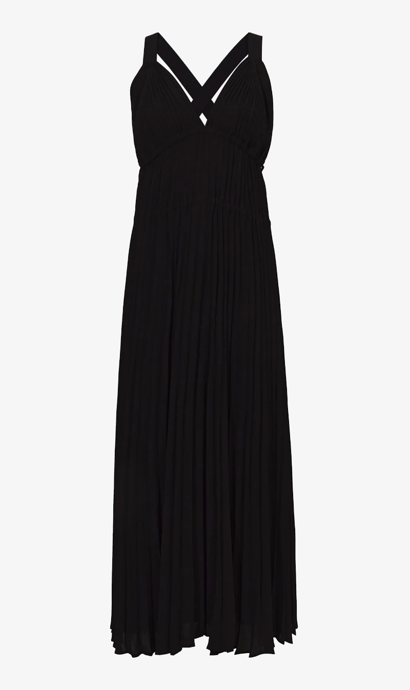 Women's Jeans, Proenza Schouler pleated halter-neck jersey dress Nero, Cheap 127-0 Jordan Outlet UK