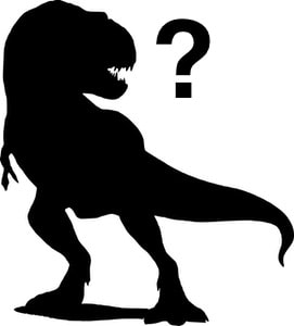 silhouette dinosaure