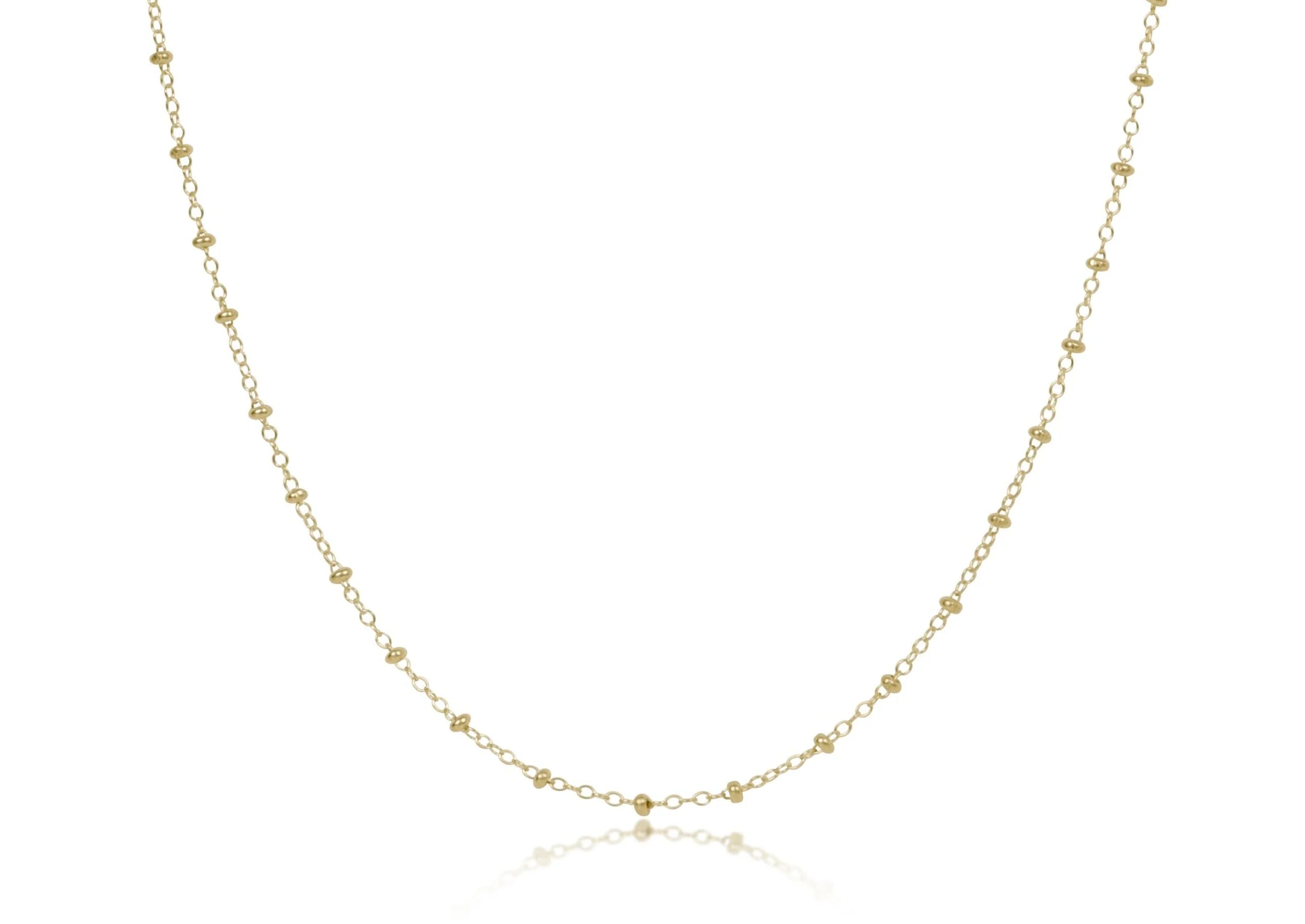 15in Simplicity 2mm Gold Necklace