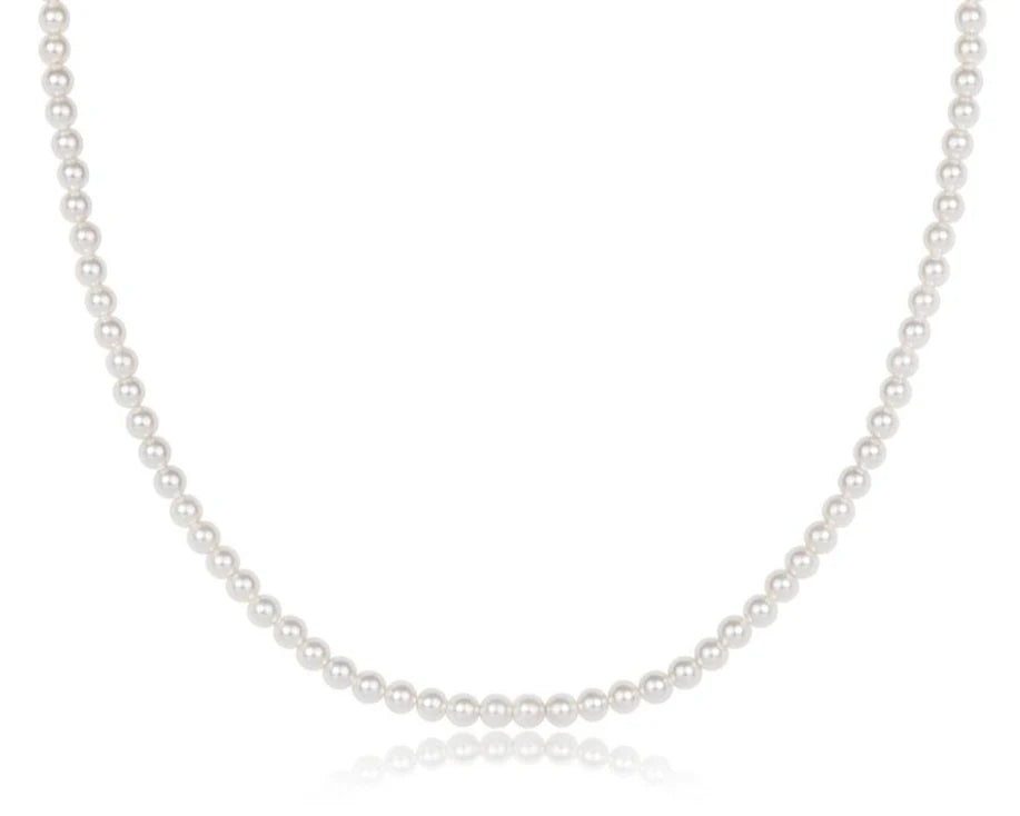 15in Choker Classic Pearl 3mm Bead