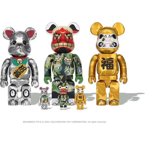 BE@RBRICK BAPE® MANEKINEKO / SHISHIMAI / DARUMA | us.bape.com