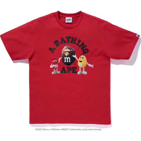 BAPE x M&M's College Tee White