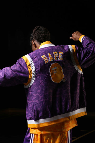 bape lakers jersey purple