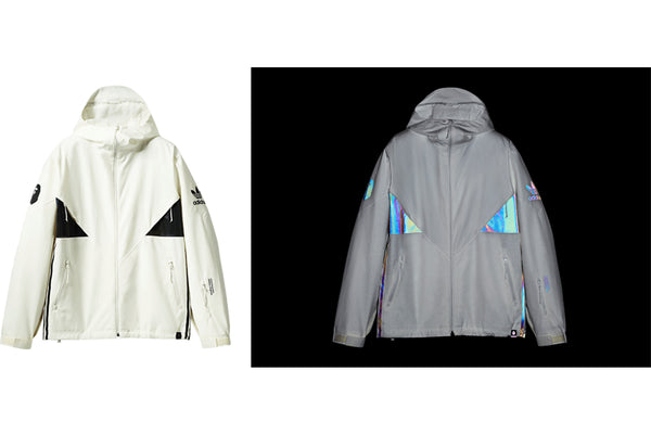 bape adidas reflective jacket