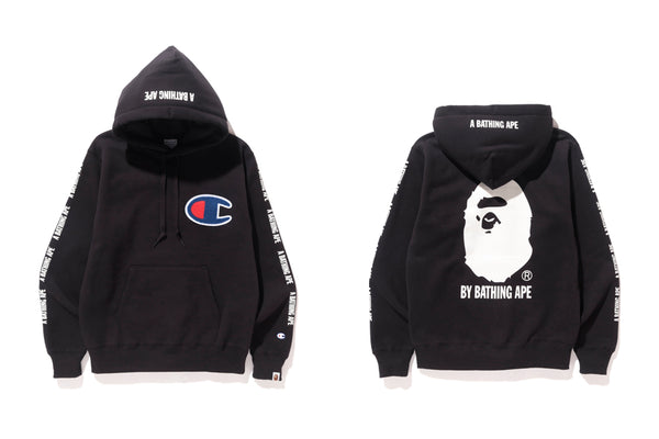 bape and champion hoodie