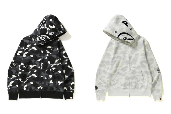 City Camo Shark Full Zip Hoodie Us Bape Com