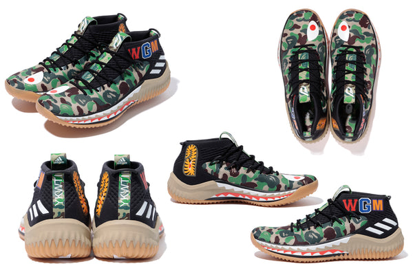 damian lillard shoes bape