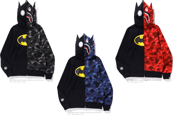 bape batman hoodie with ears