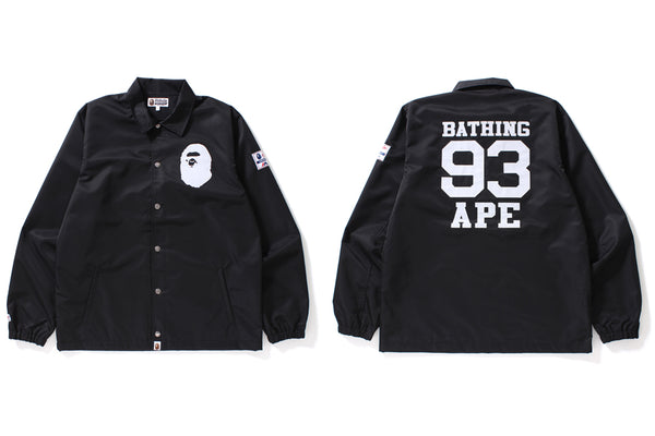 bape coach jacket black