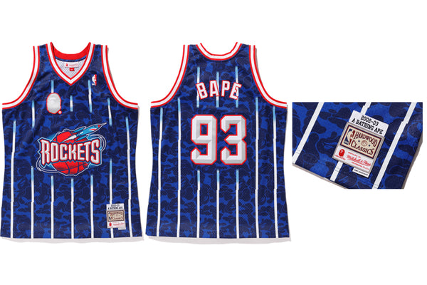 mitchell and ness bape