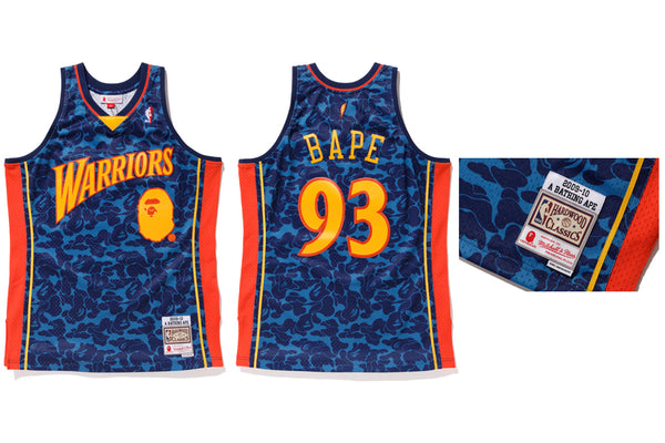 bape mitchell and ness jersey