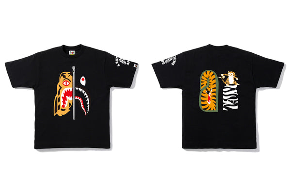 bape shark tiger tee