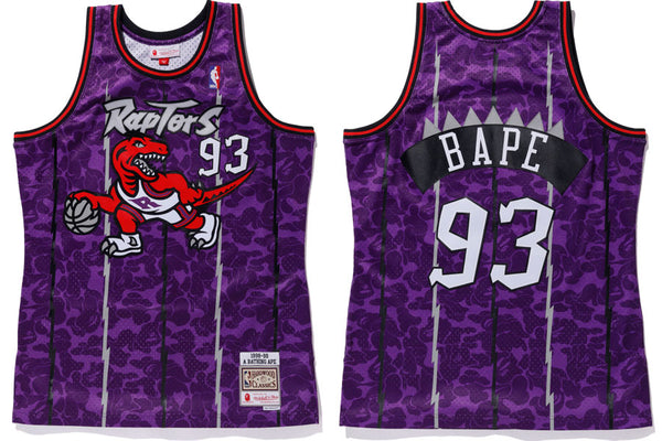 bape mitchell and ness raptors