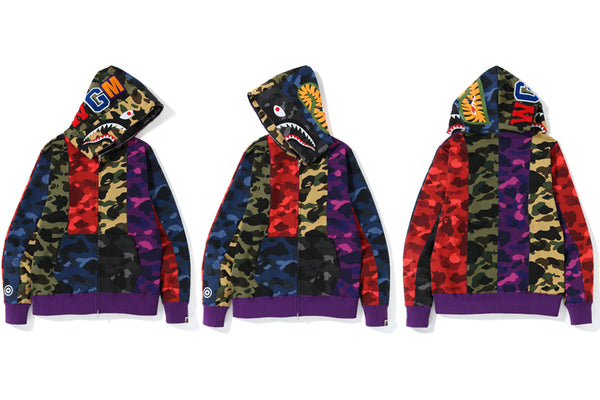 bape crazy color mix camo