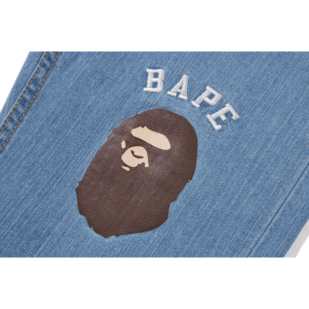 ビタミンカラーのハーモニー 新品未使用 BAPE KIDS ABC DAMAGED DENIM