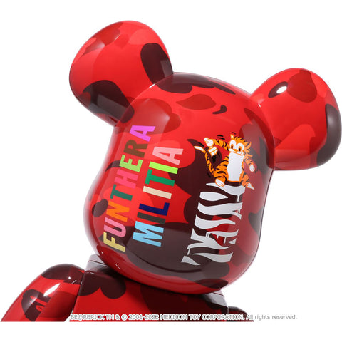 激安の BE@RBRICK - BE@RBRICK BAPE(R) CAMO TIGER 1000％ RED その他