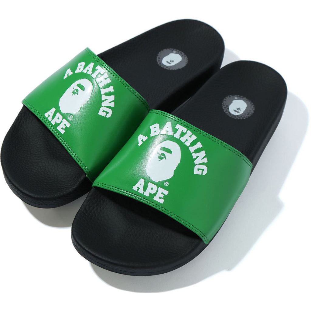 COLLEGE SLIDE SANDALS MENS | us.bape.com