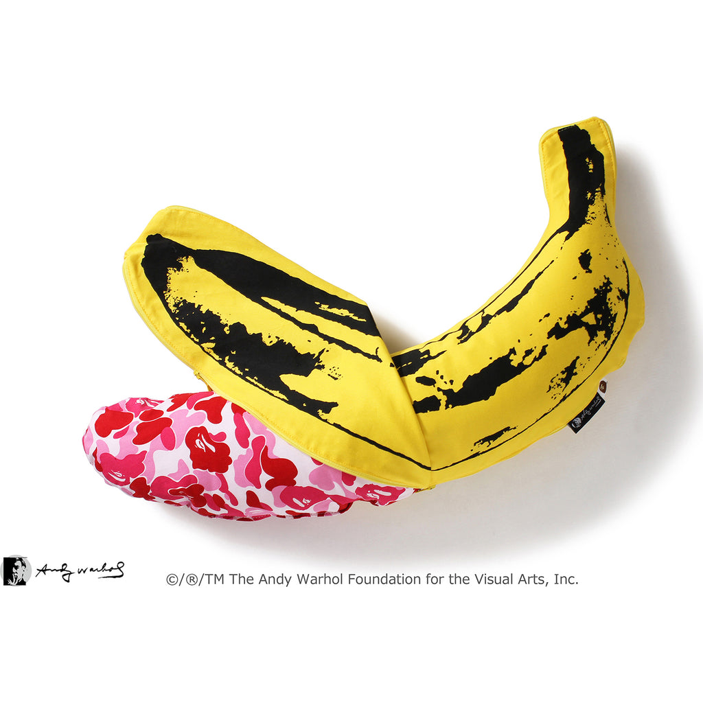 MEDICOM TOY ANDY WARHOL ABC BANANA CUSHION SMALL