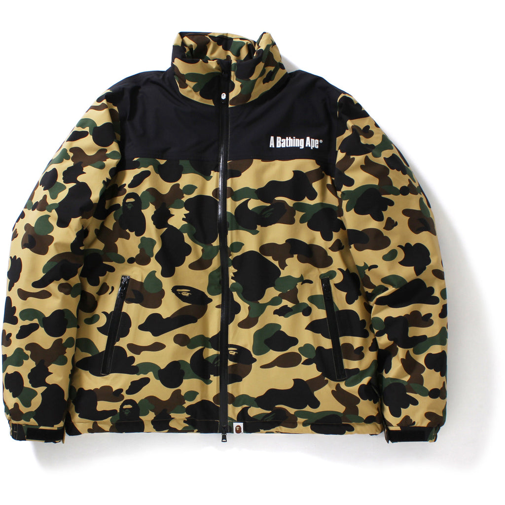 bape camo down jacket