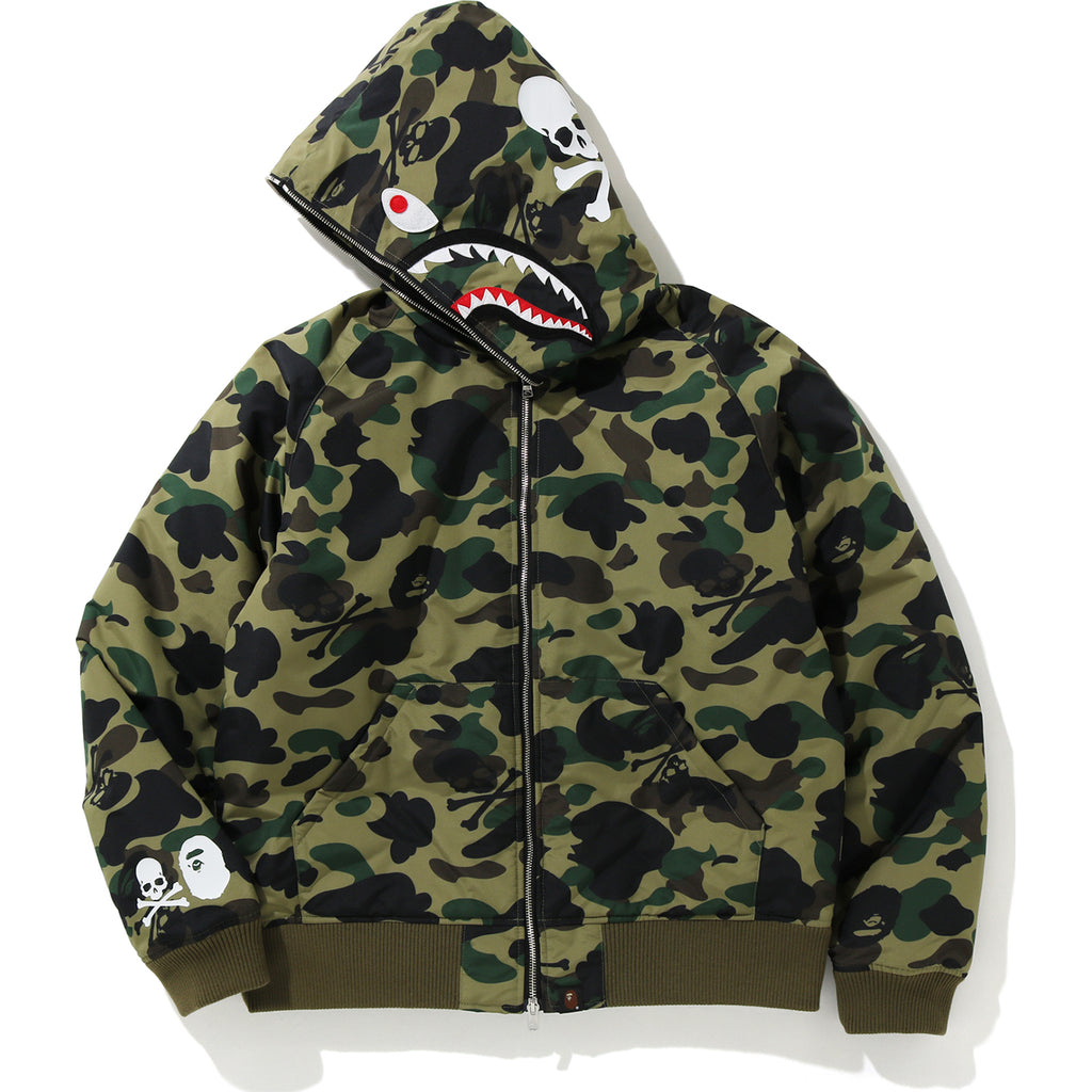 MM VS BAPE HOODIE DOWN JACKET M