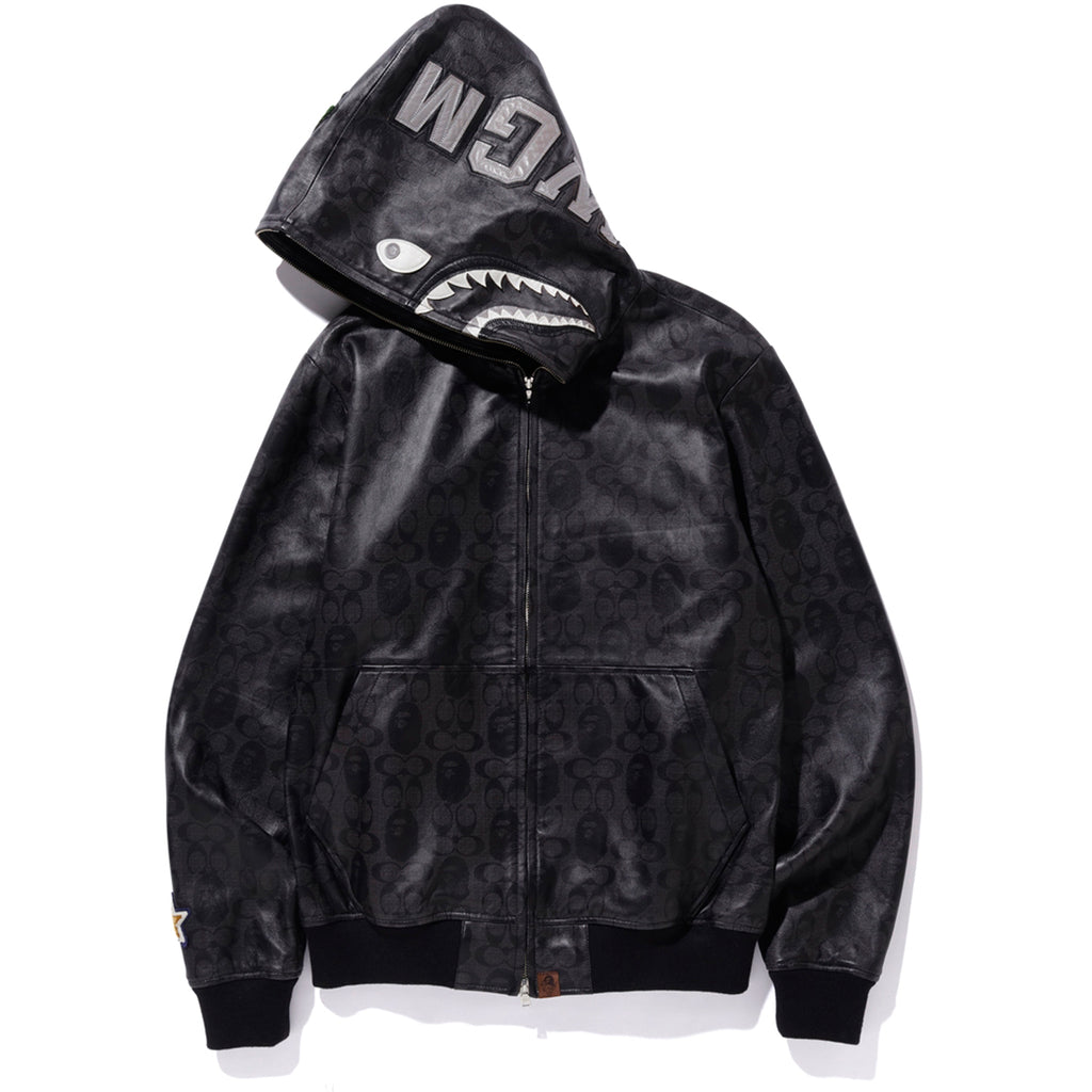 bape leather jacket