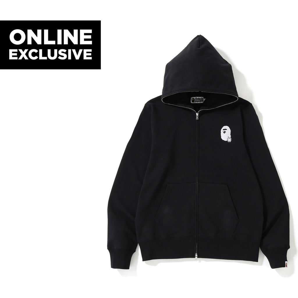 black and grey bape hoodie